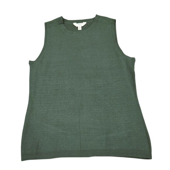 NWT Time and Tru Women's Sweater Tank Top and Wide Leg Pants Set Army Green - Picture 3 of 7